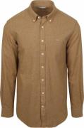 McGregor Overhemd Flanel Melange Camel