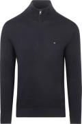 Tommy Hilfiger Half Zip Trui Essential Navy