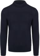 Suitable Trui Cooldry Knit Turtleneck Navy