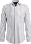 Vanguard Overhemd Elevated Knit Streep Blauw