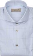 John Miller Overhemd Check Lichtblauw