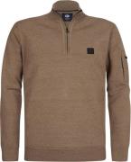 Petrol Half-Zip Sweater Oak Bruin