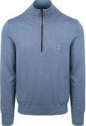 BOSS Kanobix Half Zip Trui Blauw