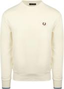 Fred Perry Sweater Logo Ecru
