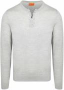 Suitable Crew Zip Merino Grijs