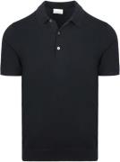 Profuomo Knitted Poloshirt Navy