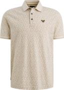 PME Legend Poloshirt Piqué Print Ecru