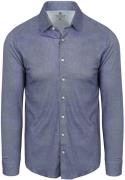 Desoto Overhemd Oxford Optics Blauw
