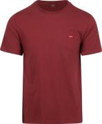 Levi's T-shirt Original Oxblood Rood