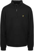 Lyle & Scott Plussize Sweat Half Zip Zwart
