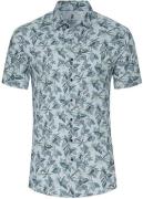 Desoto Short Sleeve Jersey Overhemd Print Lichtblauw