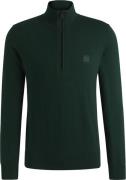 BOSS Kanobix Half Zip Trui Donkergroen