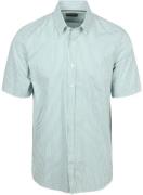 Casa Moda Korte Mouwen Overhemd Strepen Groen