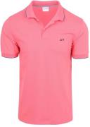 Sun68 Poloshirt Small Stripe Collar Roze