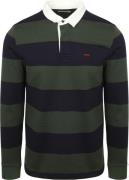 McGregor Rugbyshirt Streep Navy Olive