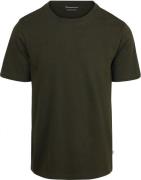 KnowledgeCotton Apparel T-shirt Olive