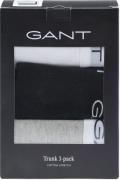 Gant Boxershorts Trunk 3-Pack Zwart Grijs Wit