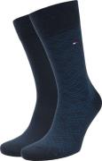 Tommy Hilfiger 2-Pack Sokken AOP Blauw 004