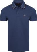 NZA Polo Henley Piqué Navy Sky