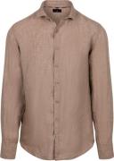 State Of Art Overhemd Linnen Beige