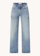 Ba&sh Elgo low waist wide fit jeans met lichte wassing