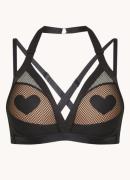 Marlies Dekkers Heartbraker push-up bh met overlay van mesh