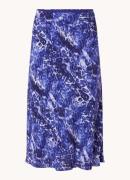 Whistles Glossy midi rok met print