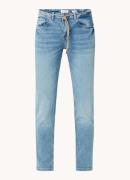 Rosner Masha mid waist slim fit cropped jeans met strikceintuur