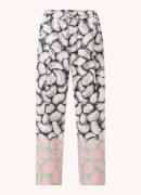 Essentiel Antwerp Firm high waist wide fit pantalon met print