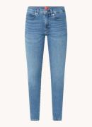 HUGO BOSS High waist skinny cropped jeans met medium wassing