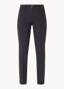 Gardeur Hose high waist tapered fit pantalon met plooidetail