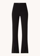 Maje High waist flared fit pantalon met split