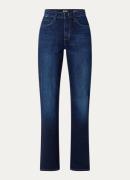 HUGO BOSS Parkway high waist straight leg jeans met donkere wassing