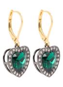 Kurt Geiger Crystal Heart oorhangers met glassteen