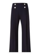 L-K-Bennett Parker high waist wide fit cropped pantalon met sierknopen