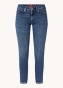 HUGO BOSS Mid waist skinny jeans met donkere wassing