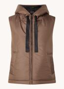 OPUS Welima gewatteerde bodywarmer met capuchon en steekzakken