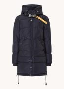 Parajumpers Long Bear gewatteerde jas met donsvulling en afneembare ca...