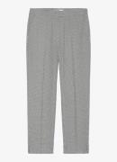 Marc O'Polo Tapered fit pantalon met pied-de-poule dessin en steekzakk...