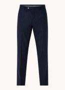 Oscar Jacobson Denz slim fit pantalon van wol met krijtstreep