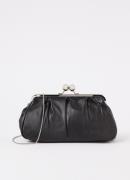 L-K-Bennett Lana clutch van schapenleer met afneembare schouderriem