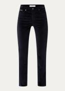 BRAX Mary high waist slim fit broek van fluweel