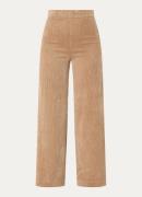 Benetton High waist wide fit pantalon van corduroy