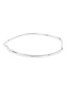 Missoma Molton Ripple bangle van zilver