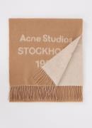 Acne Studios Sjaal van wol met franjes 180 x 45 cm