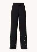 Sofie Schnoor Trula high waist straight fit pantalon met strass