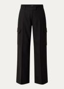 BRAX Maine high waist wide fit pantalon met klepzakken