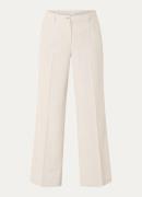 Summum High waist wide fit pantalon met steekzakken