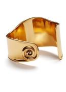 ANNI LU Swirly Square bangle verguld