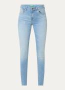 Benetton Mid waist skinny jeans met stretch